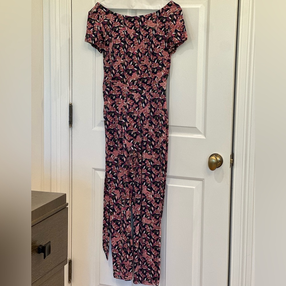 Boden Cheetah Blooms Jumpsuit - Picture 2 of 4